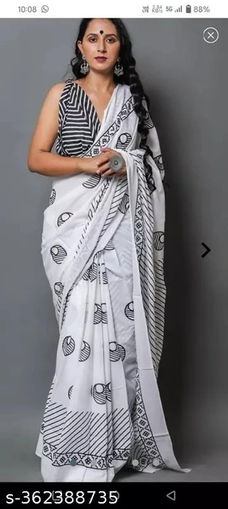 Cotton sarees  uploaded by Kin Feb print on 3/25/2024
