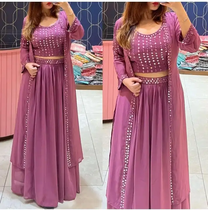 LOT LO OFFER

➡️LEHNGA COLLECTION
PARTY WEAR 3 PCS LEHNGA SET FOR WOMEN

➡️FRESH STOCK WITH POUCH PA uploaded by Krisha enterprises on 3/25/2024