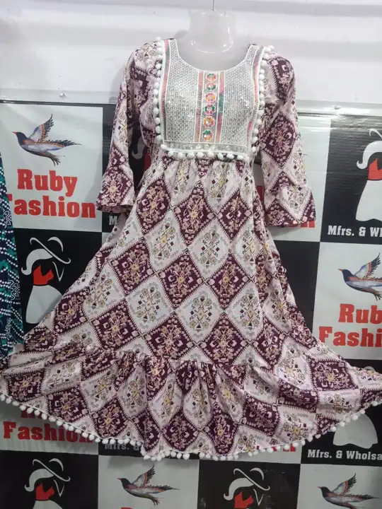 Girl's Dresses 👗

Print.    - 5

Colour. - 4

Fabric   - Delta print

Size.      - Only XL

MOQ.    uploaded by Krisha enterprises on 3/25/2024
