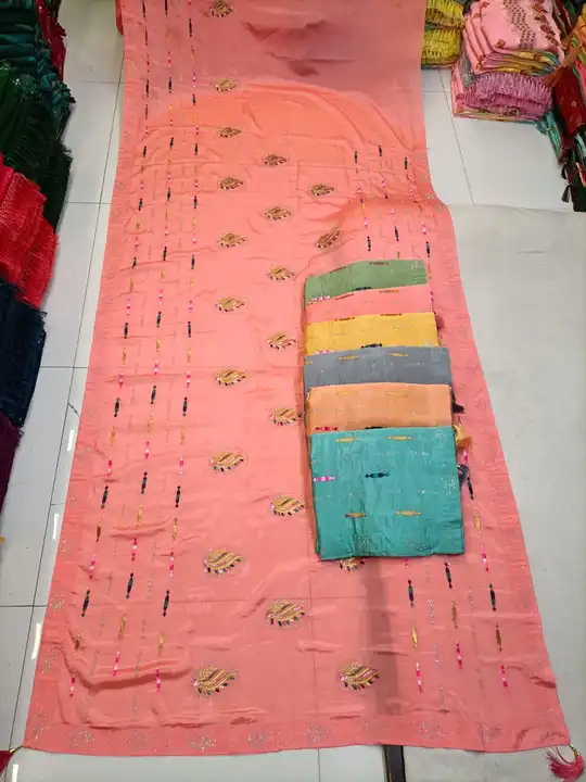 Synthetic work saree uploaded by N K SAREES  on 3/25/2024