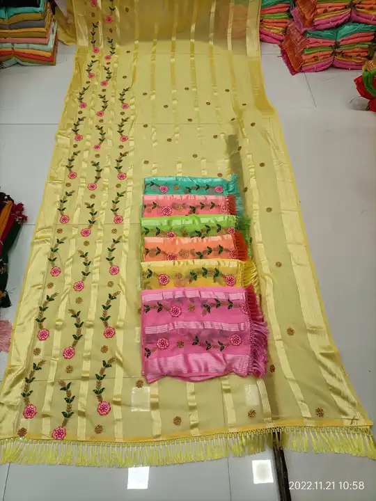 Synthetic work saree uploaded by N K SAREES  on 3/25/2024