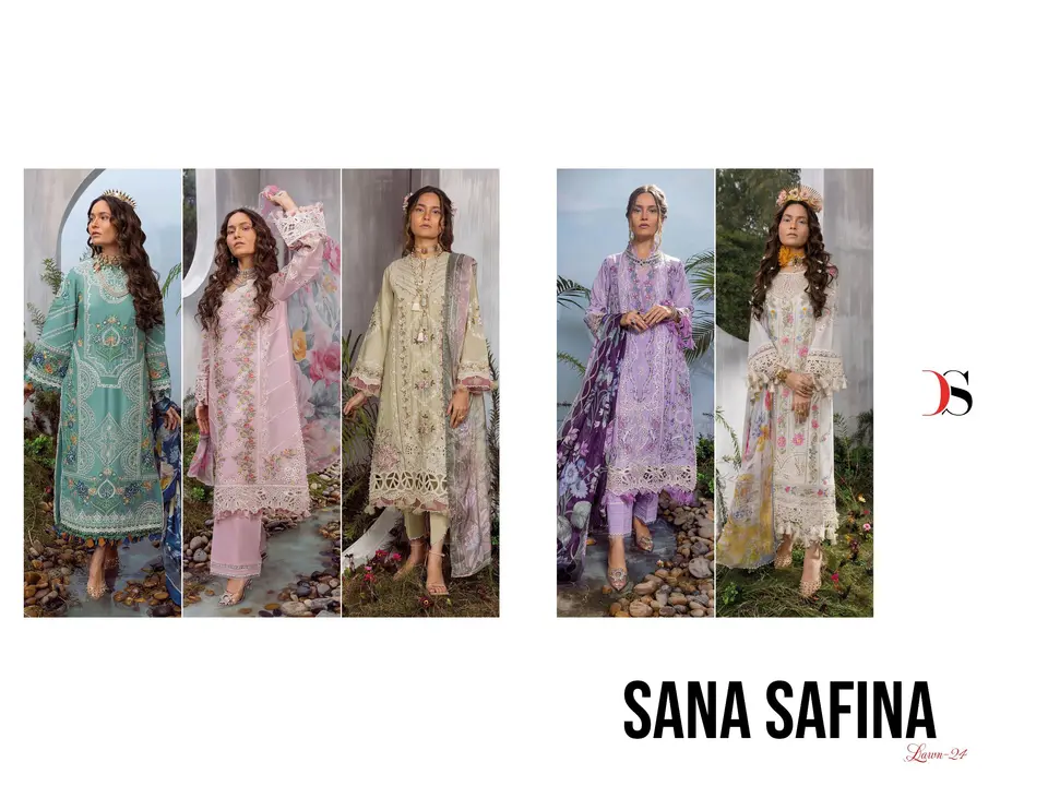 *Ready to ship collect your order* 

*SANA SAFINAZ Lawn by DEEPSY SUITS* 

Top -Pure cotton with hea uploaded by O R K Textile  mobile 9619456069 on 3/26/2024
