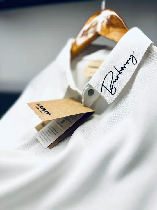 Burberry polo neck half sleeve sap metty premium quality t shirt  uploaded by Panther garments - manufacturing  on 3/27/2024