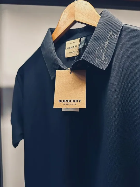 Burberry polo neck half sleeve sap metty premium quality t shirt  uploaded by Panther garments - manufacturing  on 3/27/2024