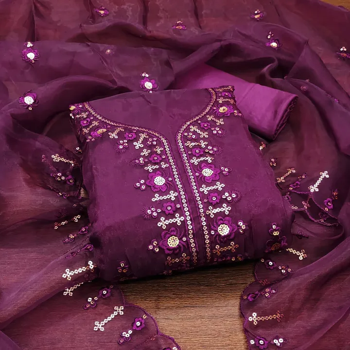 Organza silk  uploaded by Kesari Nandan Fashion saree and dress material on 3/27/2024