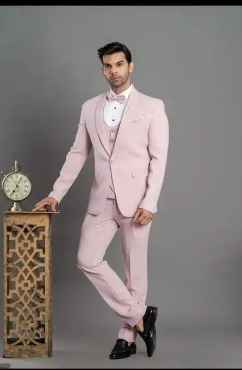 Pink 5 piece suit uploaded by Panchmukhi Creations on 3/27/2024