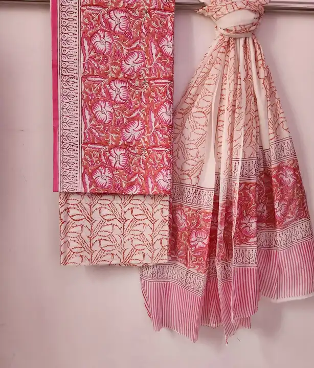 Cotton dupatta suit sets  uploaded by Indiana Creations  on 3/28/2024