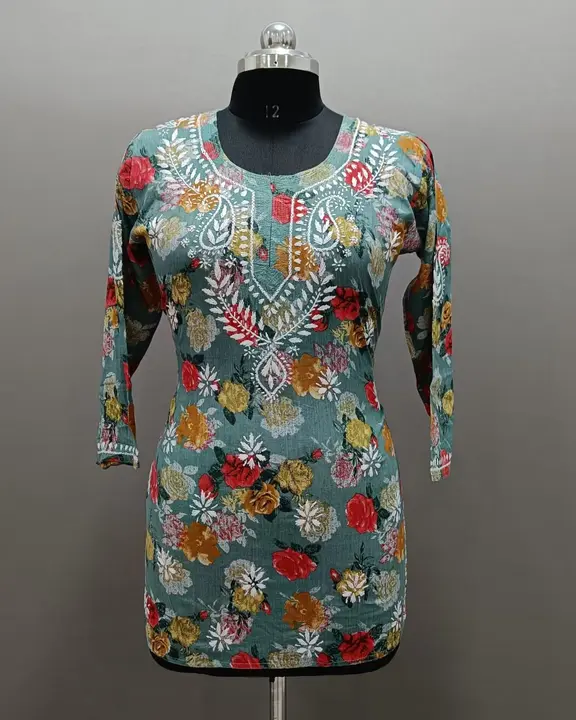 Short top
Fabric mul mul cotton
Length 32 
Size 38 to 44
Printed work... uploaded by business on 3/28/2024