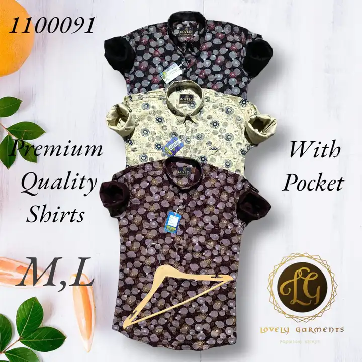 Premium Quality shirts size M L  uploaded by Lovely Garments on 3/29/2024