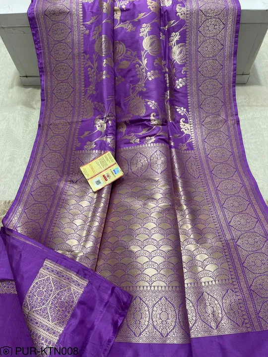 Pure katan silk Saree with Silkmark Certified  uploaded by M S fabrics on 3/29/2024
