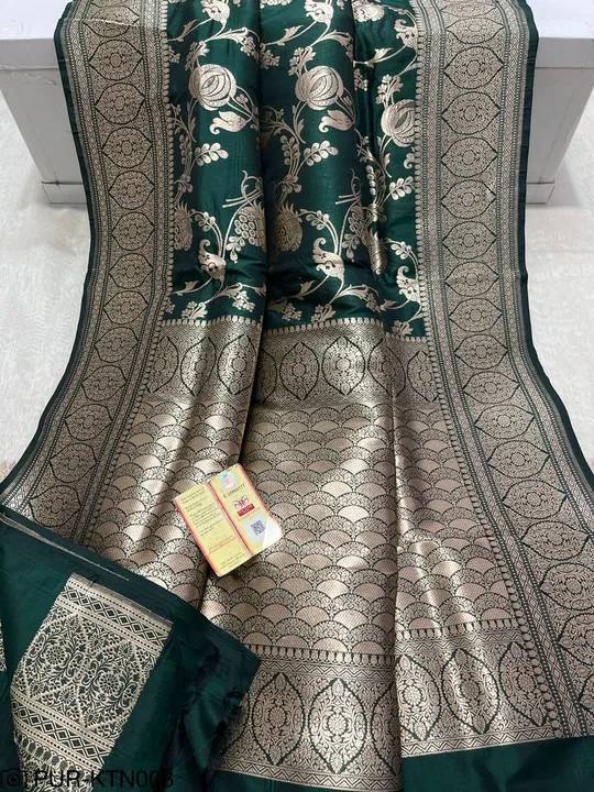 Pure katan silk Saree with Silkmark Certified  uploaded by M S fabrics on 3/29/2024