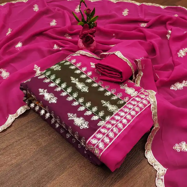 Georgette  uploaded by Kesari Nandan Fashion saree and dress material on 3/30/2024