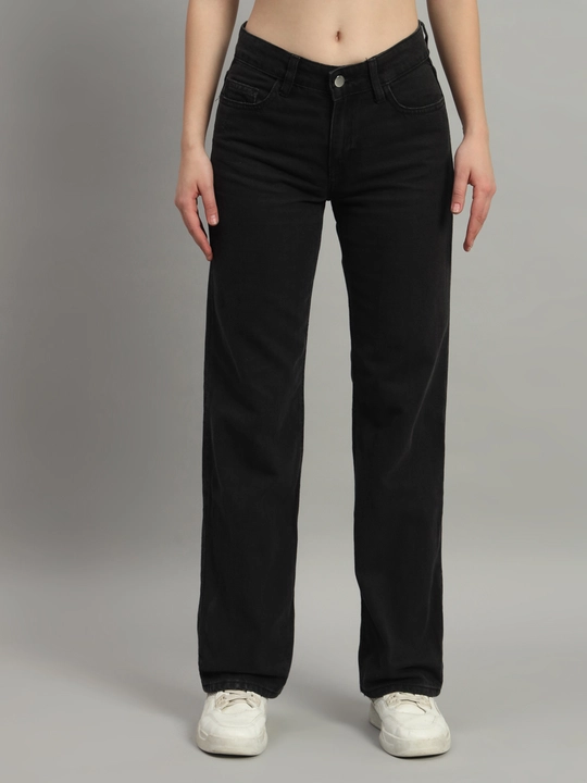 Women straight fit clean look light fade high rise stretchable jeans  uploaded by Broowl International on 3/30/2024