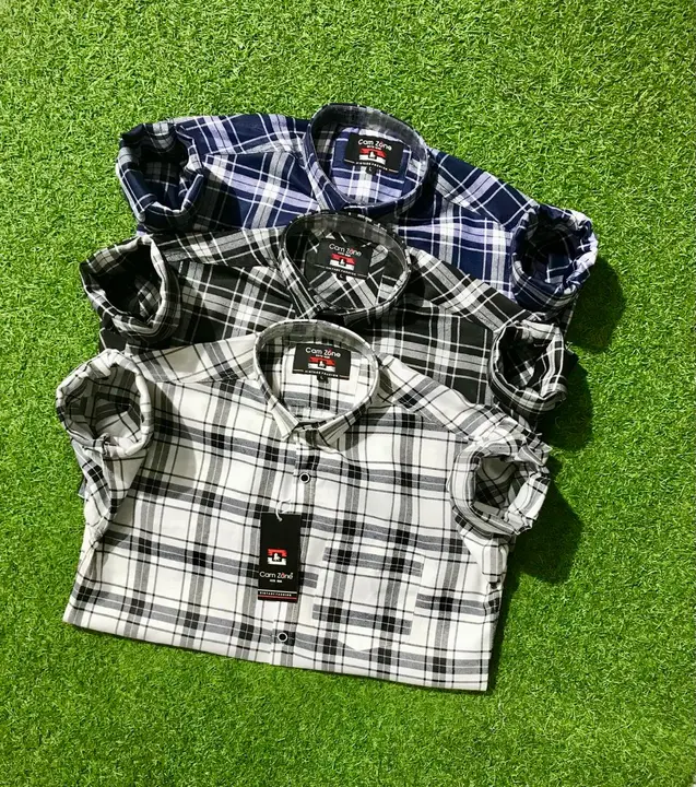 Article-Twill check 
size-M,L,Xl-
Size-xxl-
Colour-24
Design -8
Brand-camzone uploaded by business on 3/30/2024