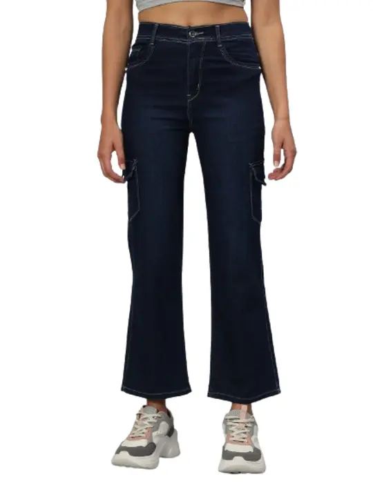 Women classic straight fit high rise stretchable jeans uploaded by business on 3/30/2024