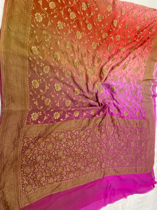 Pure khaddi saree shaded  uploaded by Shakuntalam fabrics on 3/31/2024