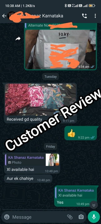Customer Review  uploaded by business on 4/1/2024