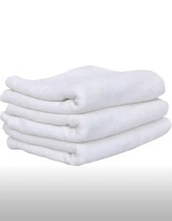 Pure white towels available for hotels & lounges uploaded by business on 4/1/2024