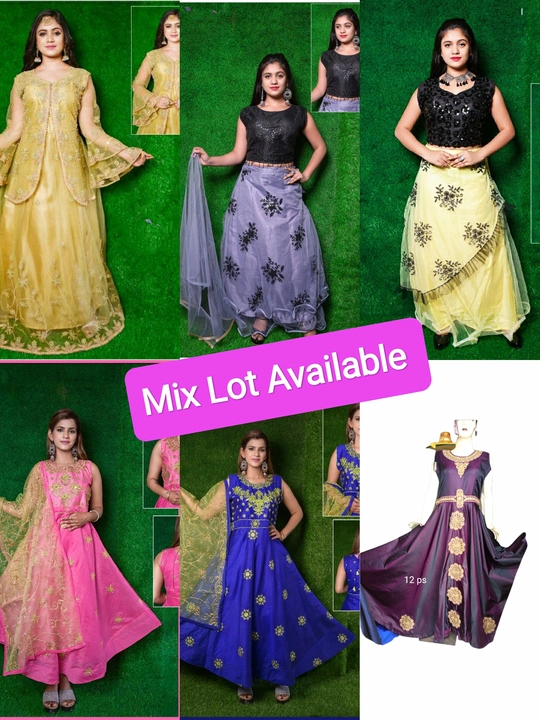 Post image Mix Lot girls dresses croptop wedding gowns ,churidar suits available call 9827244949