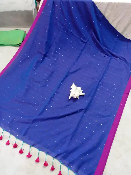 Pure khadi cotton handloom weavers saree with blouse pi's  uploaded by ADSHOP ® on 4/1/2024