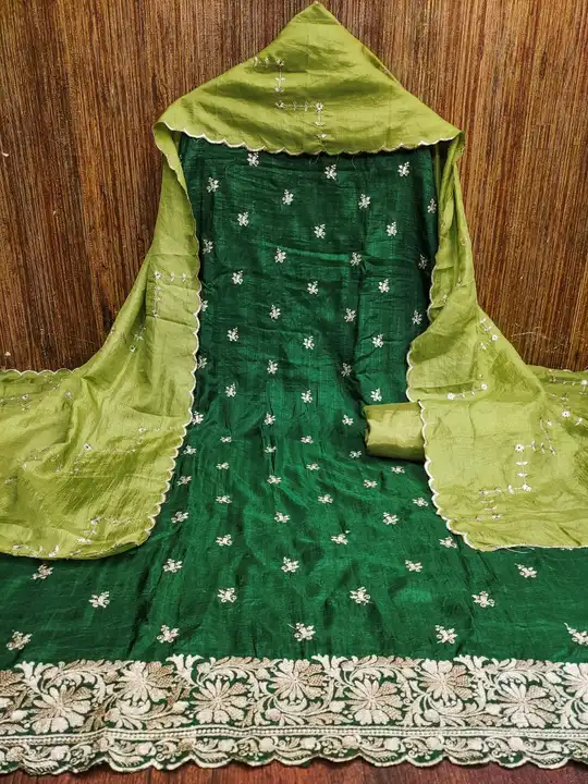 SOFT VICHITRA SILK WITH MULTI WORK* uploaded by Kesari Nandan Fashion saree and dress material on 4/1/2024