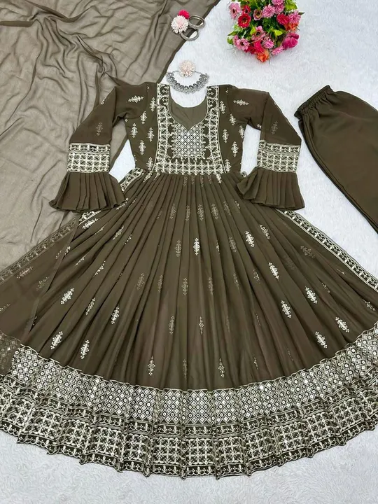 Gown bottom dupatta  uploaded by business on 4/1/2024