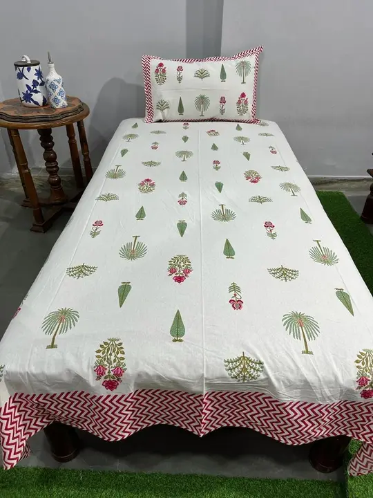 Single bed sheet  uploaded by Mohit hand Prints on 4/2/2024