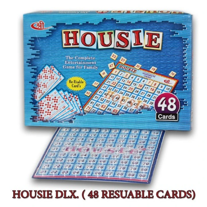 Housie 48 reusable card game uploaded by Shree Creations on 4/2/2024
