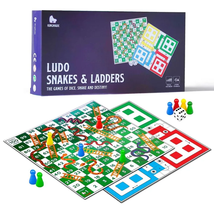 Ludo snake and ladder game delux uploaded by Shree Creations on 4/2/2024