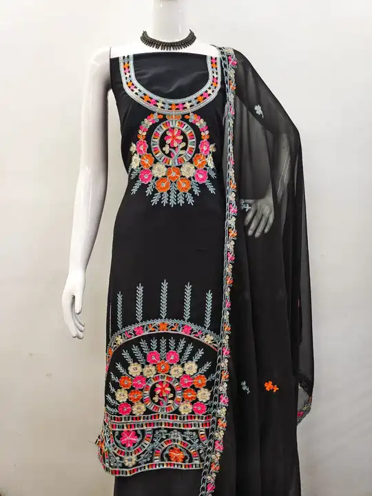 JORJAT*  -  *HEAVY CHAIN STICH WORK* uploaded by Kesari Nandan Fashion saree and dress material on 4/2/2024