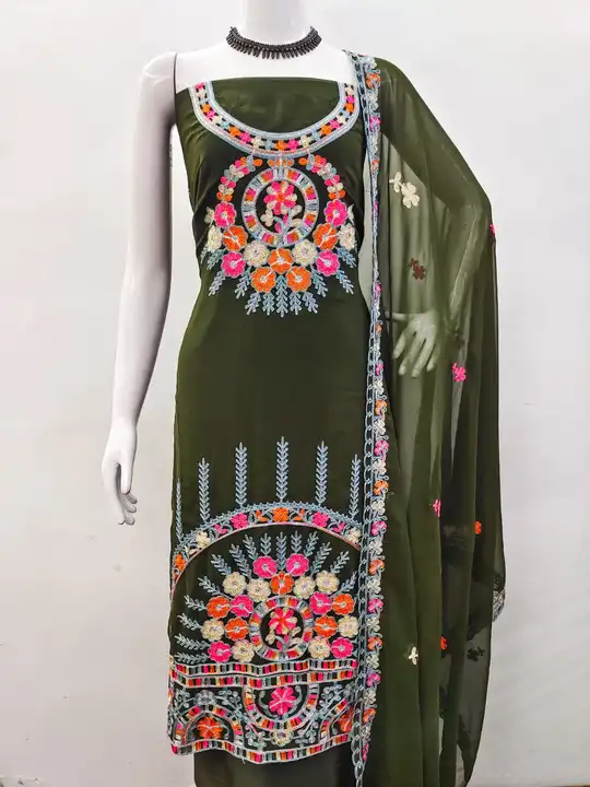 JORJAT*  -  *HEAVY CHAIN STICH WORK* uploaded by Kesari Nandan Fashion saree and dress material on 4/2/2024