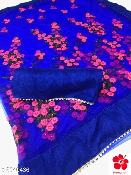 Post image Fabric net beautiful saree
Home delivery available h
Cash on delivery available h
Price--*750