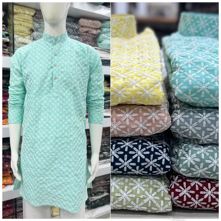 Post image Kurta House vol 5.0
🛍️FOR ORDER PLEASE DM WHATSAPP +91-7777955309

Long Gents kurta with chikan schifli Work

*Fabric:
Mono Banglori with Chikan  Schiffli Work 

*Size:
M | L | XL | XXL
Size chart Available 

*Price:
590 (only kurta) 

Pyjama Rate Extra 100 rs 

_This are Real original modelling