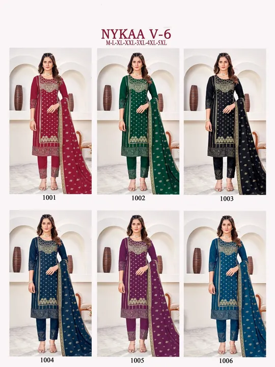 NYKAA V~6  Top, Pant & Dupatta 
 uploaded by business on 4/3/2024