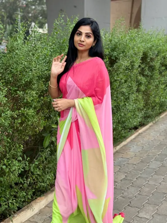 Soft Gorgette uploaded by Kesari Nandan Fashion saree and dress material on 4/3/2024