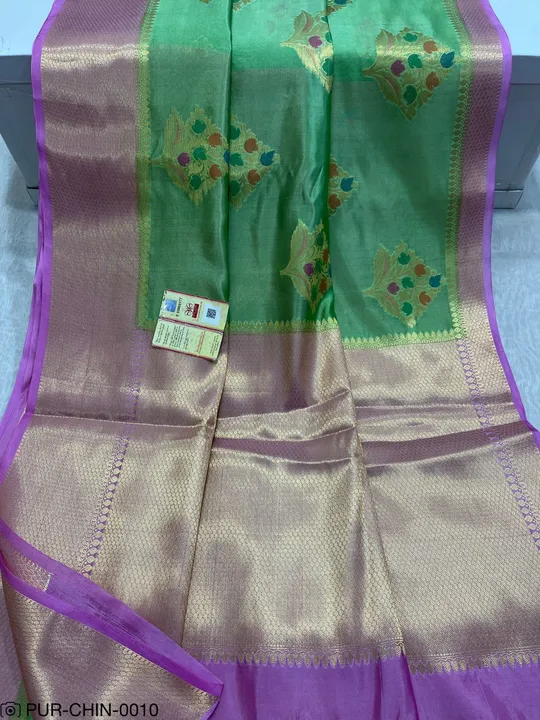 Banarasi pure chinya silk saree uploaded by Zainab fashion on 4/3/2024