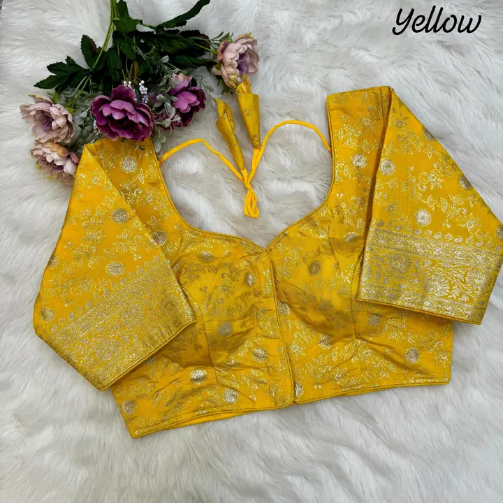 PRESENTING EXCLUSIVE PURE DOLA SILK BLOUSE uploaded by Rang Bhoomi on 4/3/2024