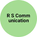 Business logo of R s communication