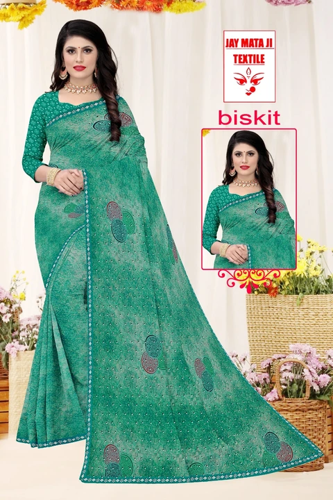 Post image FABRIC :- HEAVY QUALITY PURE WEIGHTLESS 
COLOR - 4 ( BOX PACKING WITH COMBO PACK ) 
CUT:- 6.00  
 OR DESIGN DEKHNE KE LIYE MSG OR CALL KARE 
MO :- 7698954127