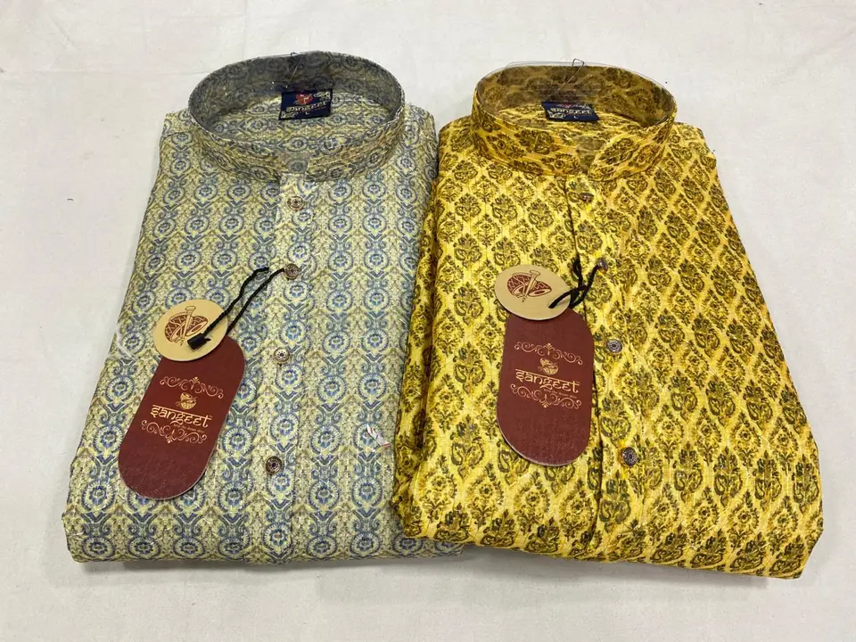 Sangeet kurta pyjama set for men with box uploaded by business on 4/4/2024