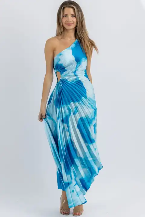 One Shoulder Pleated Dress uploaded by business on 4/4/2024