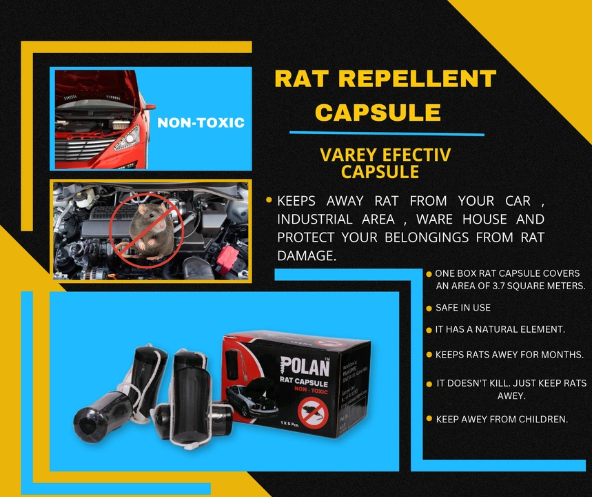 Rat repellent capsule for car  uploaded by business on 4/4/2024