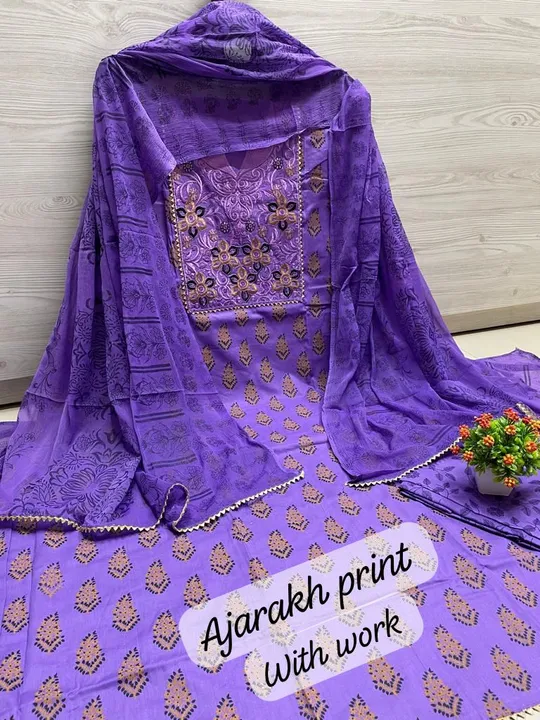 Beautiful embroidery dress cotton  uploaded by Heena fashion house on 4/4/2024