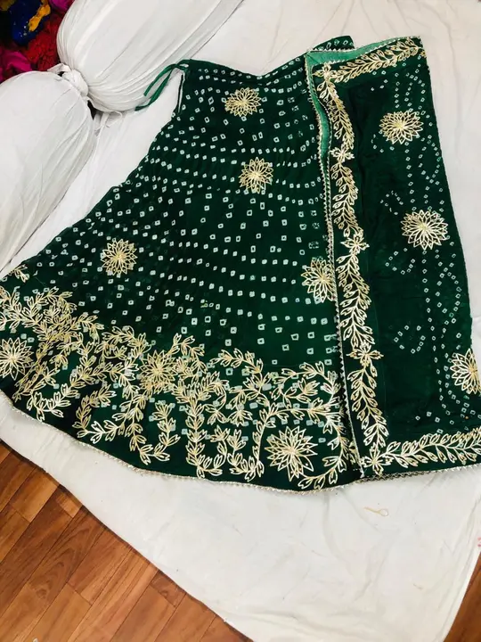 9983344462.  Sale sale 
🥰😍🥰 *New launched* 🥰😍🥰 

*Traditional Jaipuri full stich silk lehanga  uploaded by Gotapatti manufacturer on 4/4/2024