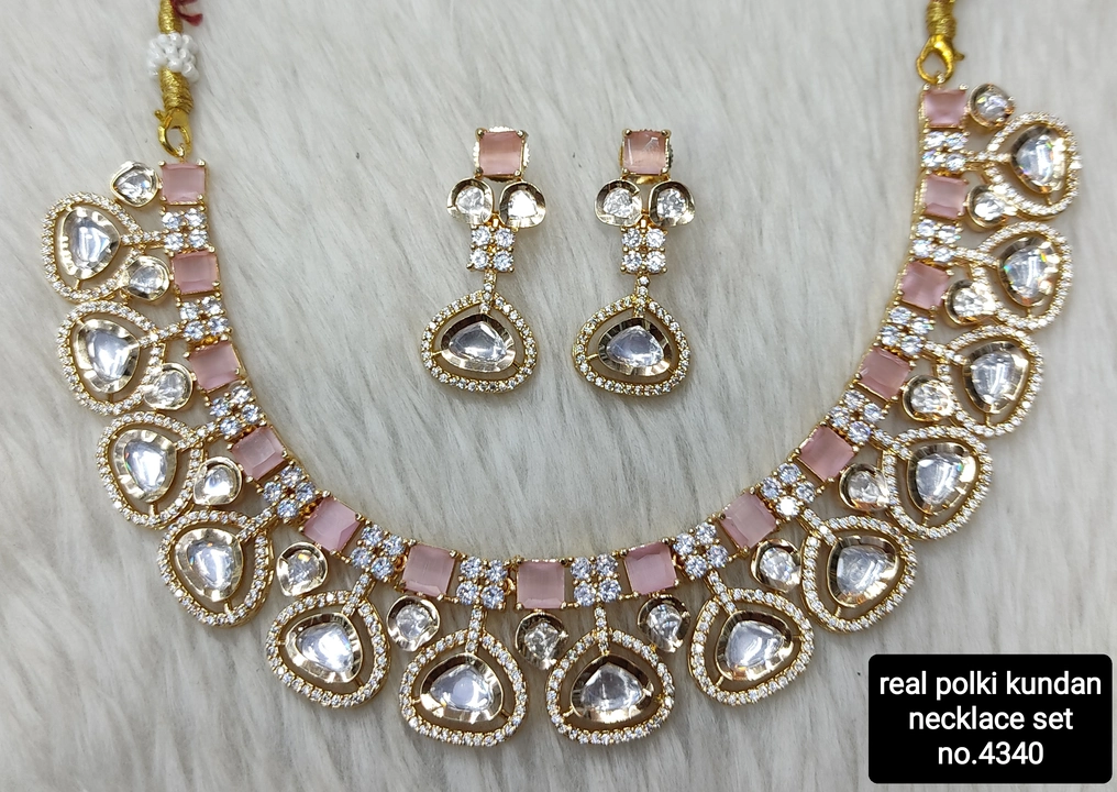 Polki kundan necklace set  uploaded by Ms creation on 4/5/2024