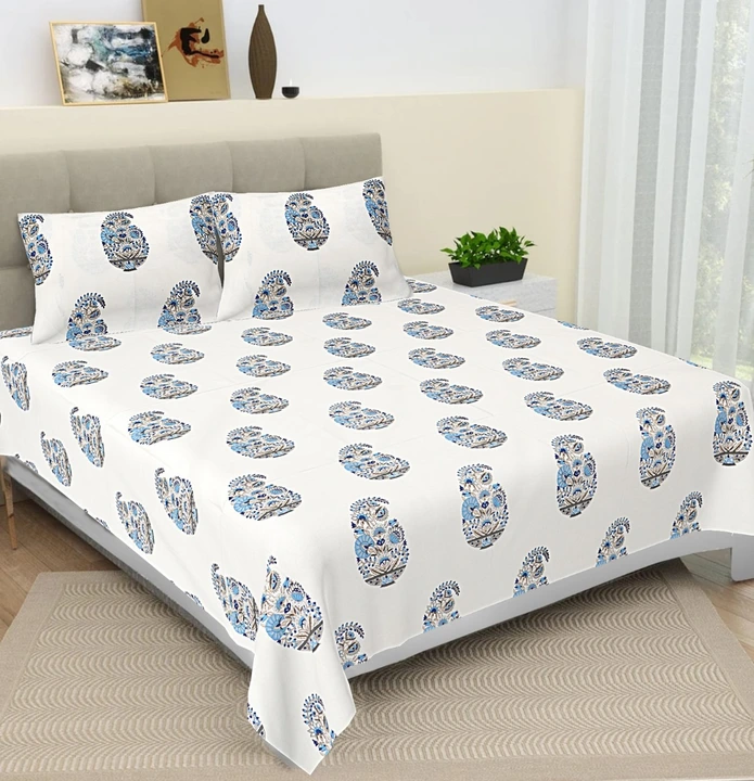 Jumbo size bedsheet with 2 pillows  uploaded by business on 4/5/2024
