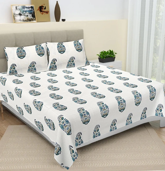 Jumbo size bedsheet with 2 pillows cover  uploaded by Dnd febrics on 4/5/2024