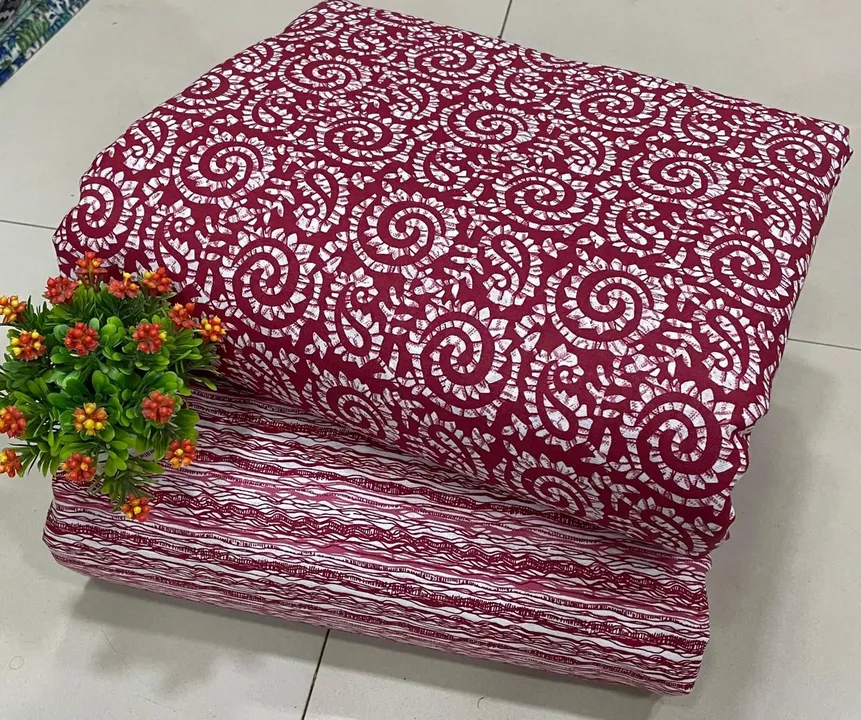 Pure cotton full 2.5 MTR cut of btm and top uploaded by Heena fashion house on 4/6/2024