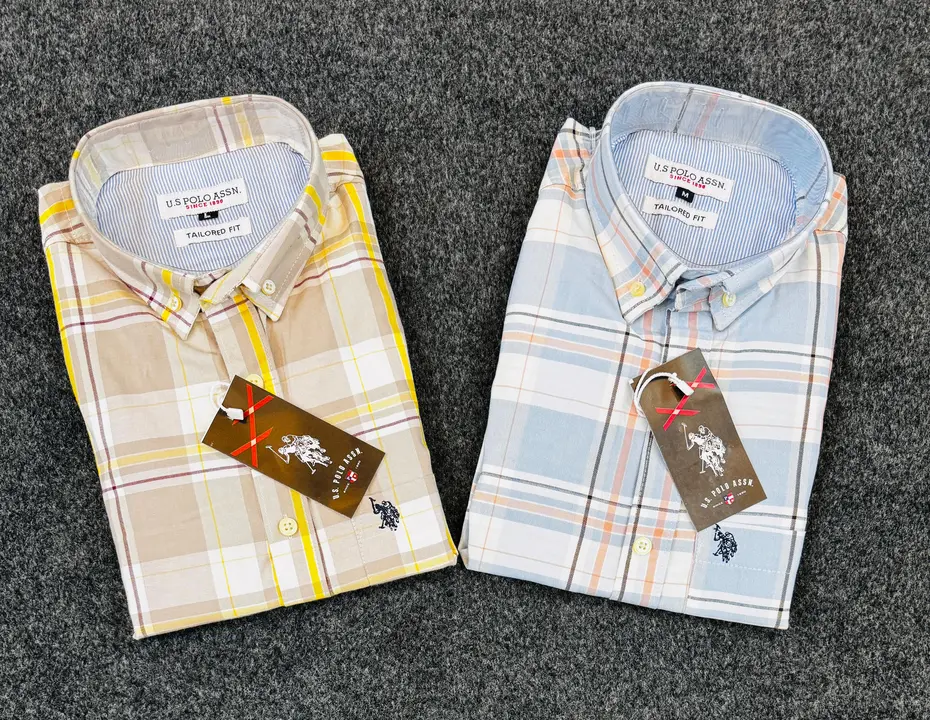 Oxford cotton us polo full sleeve cheak shirt  uploaded by Panther garments - manufacturing  on 4/6/2024