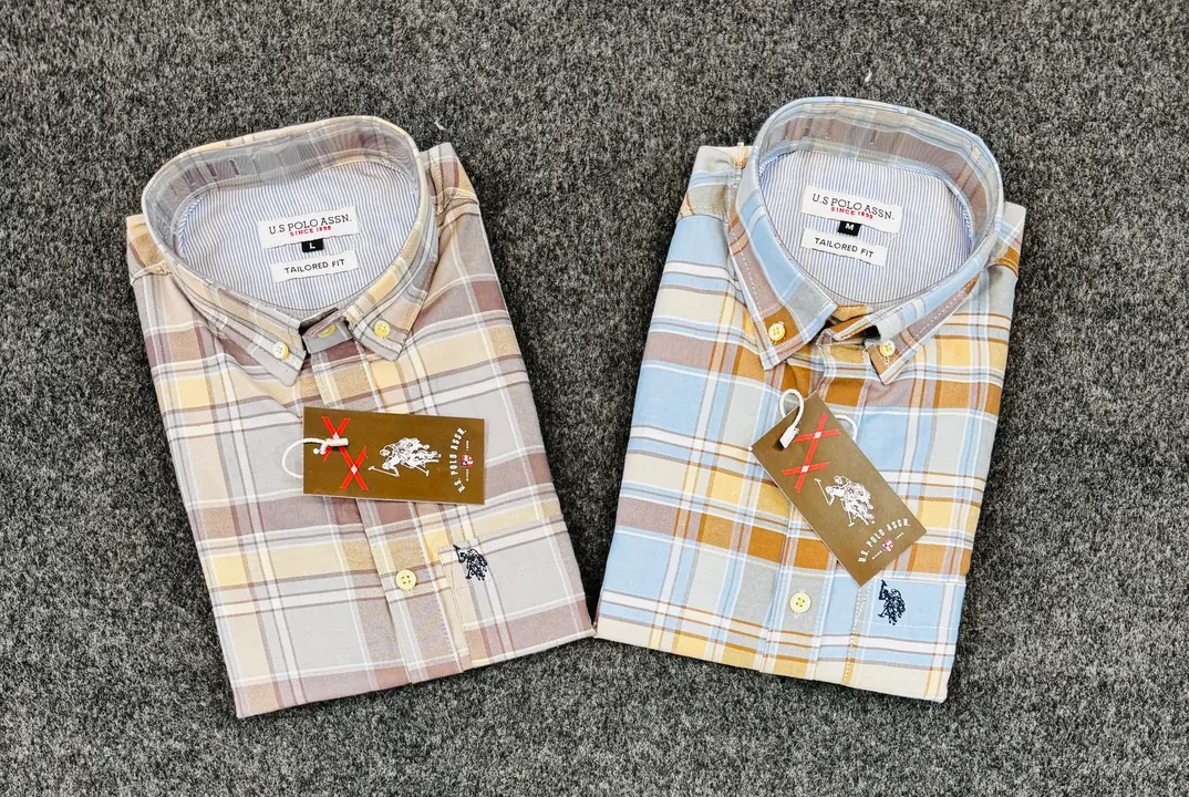 Oxford cotton us polo full sleeve cheak shirt  uploaded by Panther garments - manufacturing  on 4/6/2024
